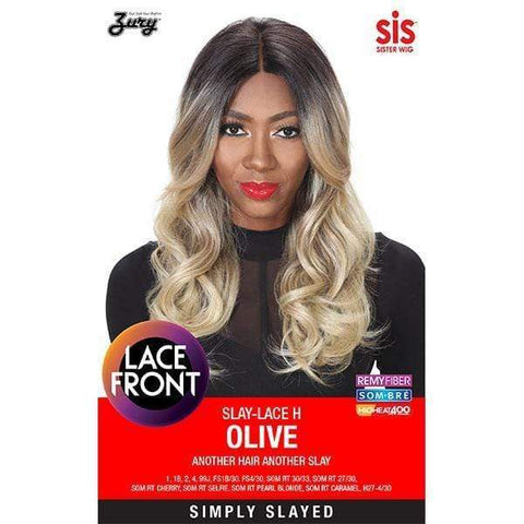 Zury Sis Slay Synthetic Hair Lace Front Wig - SLAY LACE H OLIVE - Unbeatable - SoGoodBB.com
