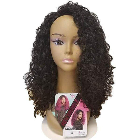 Zury Sis Synthetic Hair Dual Color Reversible Half Wig - CF-H RV MOMO - SoGoodBB.com