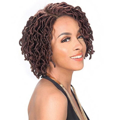 Zury Sis Synthetic Hair Faux Locs Swiss Lace Front Wig - LOC LACE WELLA - SoGoodBB.com