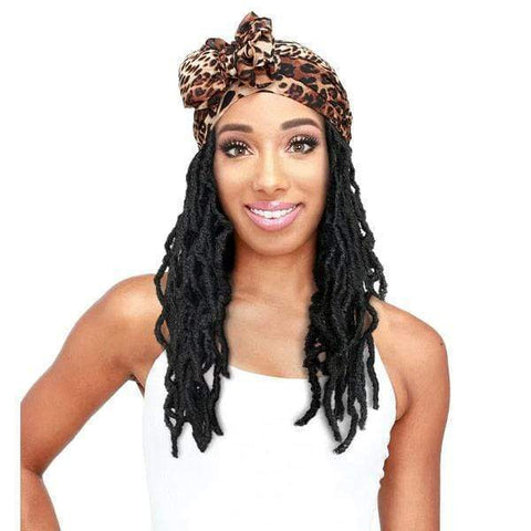 Zury Sis Synthetic Hair Scarf Wig - SF WIGGLE LOC - Clearance - SoGoodBB.com