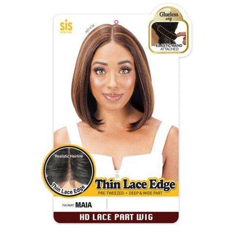 Zury Sis Synthetic Thin Lace Edge Glueless HD Lace Part Wig - MAIA - SoGoodBB.com